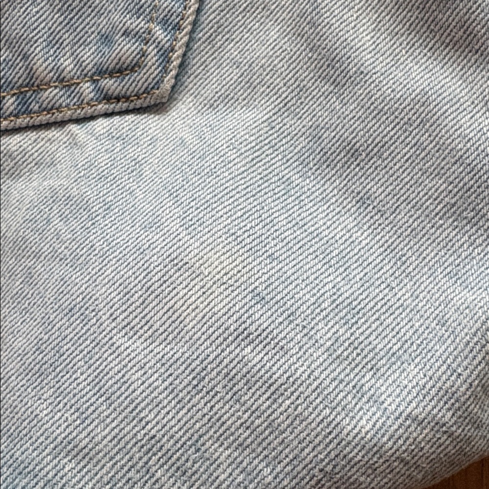Levi's 501 Woman’s Size W29 Light Blue Distressed Jean Shorts - Picture 6 of 15